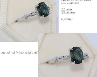 6 Prongs 1 carat IGI Certified Marquise Lab Diamond Engagement Ring. Reserved for Kyle
