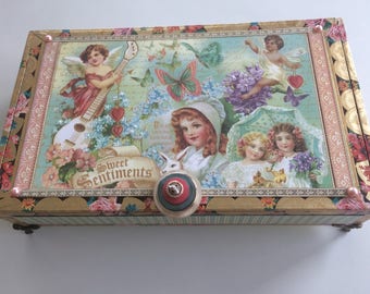 Angel  Cupid   Fairey Treasure  Decorative Box