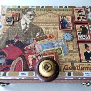 Manly Decorative Sportsmens Keepsake Box Jewelery Box Decorative Box Storage Box Altered Cigar Box