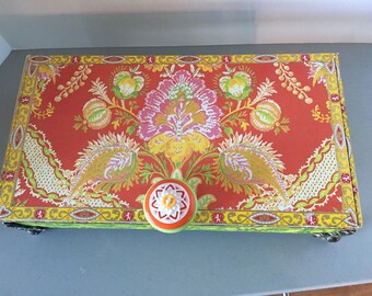 Joyero con flores tropicales: Caja de regalo estilo Lily Pulitzer