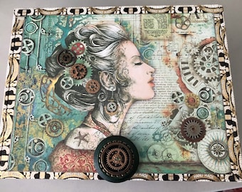 Arte Steampunk: Adornos de metal de bronce