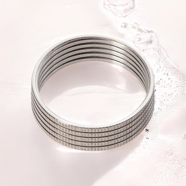 Dime Ring - Women's Silver Coin Ring - Stackable