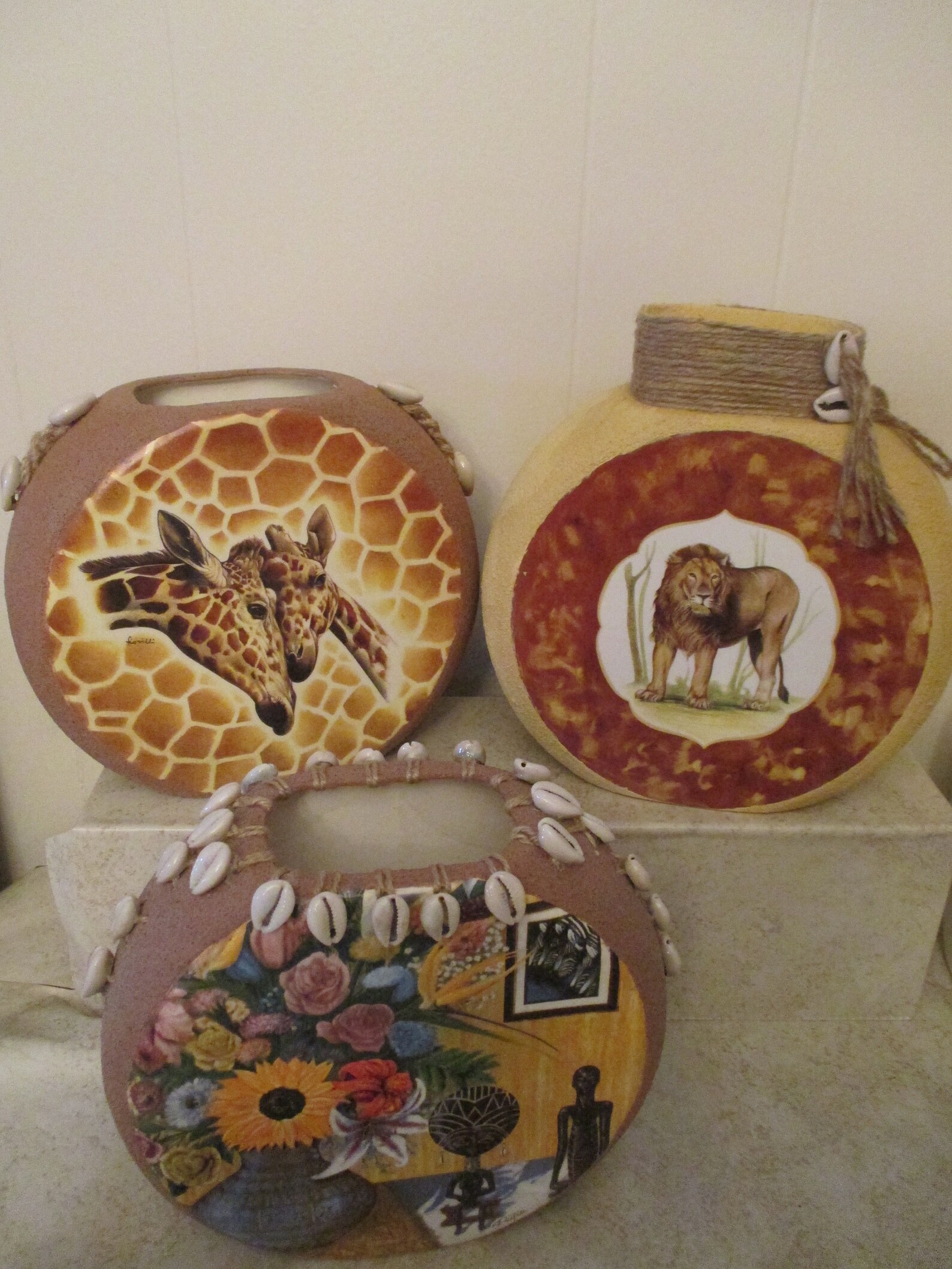 Handcrafted African Vase, Afrocentric Vases, Safari Animal Vase Etsy