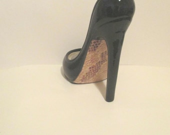 Snakeskin Botton Wine Bottle Holder, Stiletto Wine Baskets Gift Accessories,