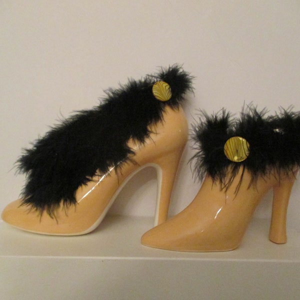 Sassy Goldenrod Ceramic Shoes, Engagement Party Centerpieces,Soror Gift