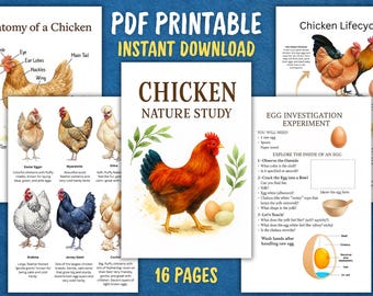 Chicken Nature Study Printable | Homeschool Science Unit (PDF)