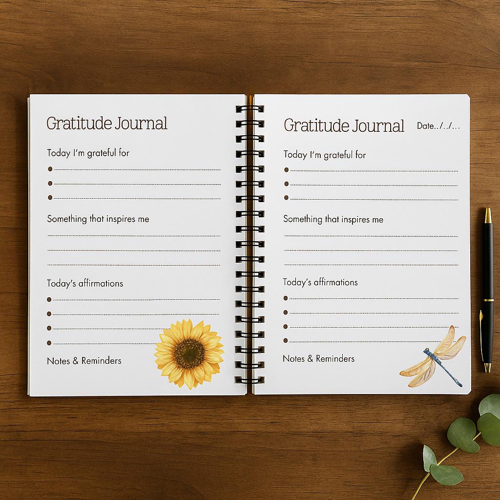 Gratitude Journal Printable | Daily Gratitude Journal PDF | Mindfulness ...