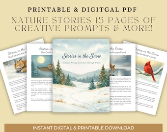 Winter Nature Writing for Kids | Printable Homeschool Creative Writing Unit | Charlotte Mason Inspired