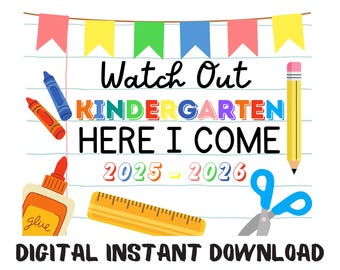 First Day of Second Grade Printable Sign - Instant Digital Download ...