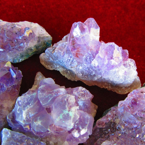 Bulk AMETHYST Crystal Clusters * 2-4" Size * 3-4 pcs per lb * Purple Amethyst Crystal Geode * Brazil * Wholesale Discount