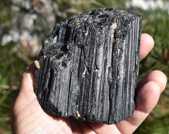 LARGE Black TOURMALINE Mineral Specimens: Choice of 20 * XL Schorl Crystals * Brazil