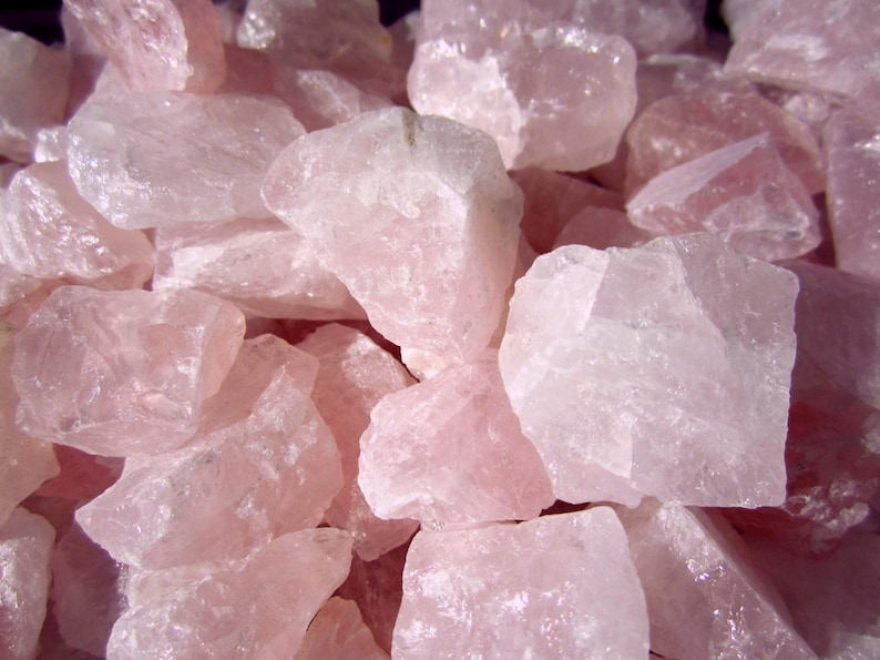 Bulk Rose Quartz Crystal Rough * 7 Dif Sizes -> Mini 1/2" to Mega 7" * Wholesale Pricing * Jewelry Making Wire Wrap Crafts