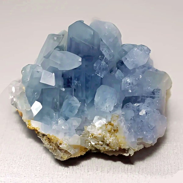 CELESTITE Mineral Specimens * Blue Strontium Ore Crystal Mineral Specimens * aka Celestine * Used in Fireworks * Madagascar