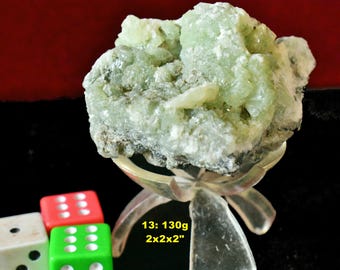 Green PREHNITE Mineral Specimens: Choice of 20 Natural Green Gemstones from Morocco