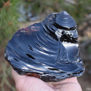 California Obsidian Rough: Black Volcanic Glass for Knapping