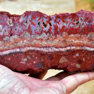 Lavic JASPER Tumbling Rough * Excellent Tumbling or Cutting Rough * Choice of 4 Sizes * Natural Red Color w/ Nice Patterns * from California
