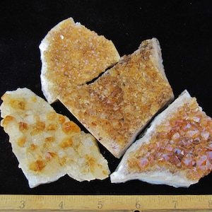 CITRINE GEODE CLUSTERS * 1 Stone to 5 Lb Lots * 1 Oz to Large 2 Lb. Size  * Rough Orange Geode Crystals from Brazil Pegmatites