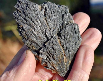 BLACK KYANITE Mineral Specimens: Choice of 20 * 3-4" Fans Sprays Blades * Raw Pegmatite Mineral from Brazil