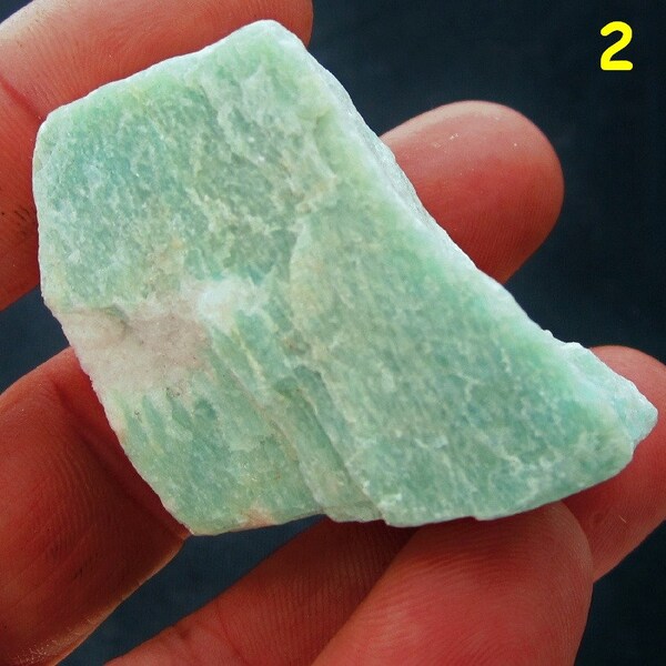 Blue Green AMAZONITE Mineral Specimens * 1-2" Size * Microcline Feldspar Var. * Natural Green Crystal Mineral Specimen Brazil