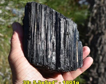 EXTRA Large Black TOURMALINE Mineral Specimens: Choice of 12 * XL Schorl Crystals * Brazil