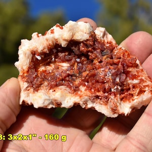 3-4" VANADINITE Mineral Specimens from Morocco * Vanadium Ore * Choice of 20