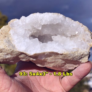 Extra Large Hollow Quartz CRYSTAL GEODES Choice of 10 5-10 Quartz ...