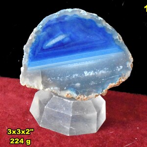 Blue AGATE & QUARTZ Crystal Geode Half Choose EXACT Half From 10 ...