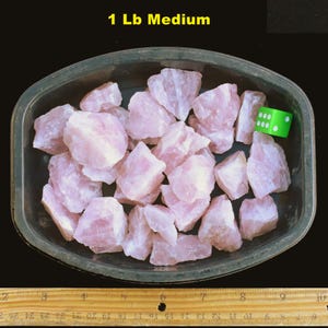 BULK ROSE QUARTZ Crystal Rough – Madagascar, Jewelry Making, Wire Wrapping Lapidary image 3