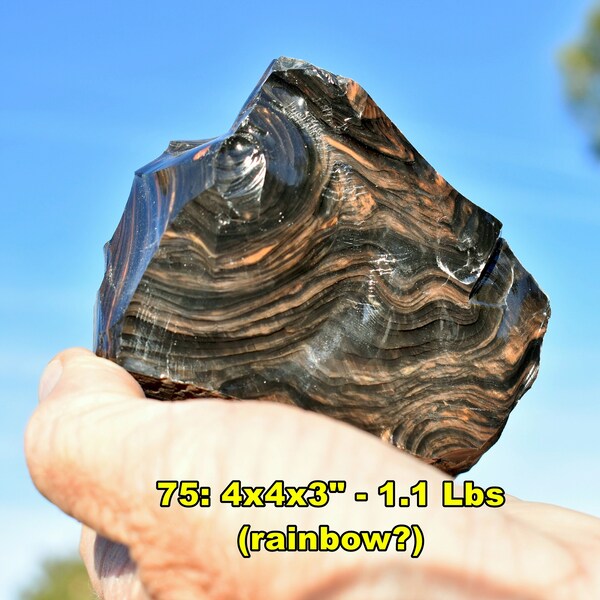 Large MAHOGANY OBSIDIAN * Cabinet Size 4-7"+ * Choice of 10 * Natural Red & Black Large Igneous Volcanic Glass * California