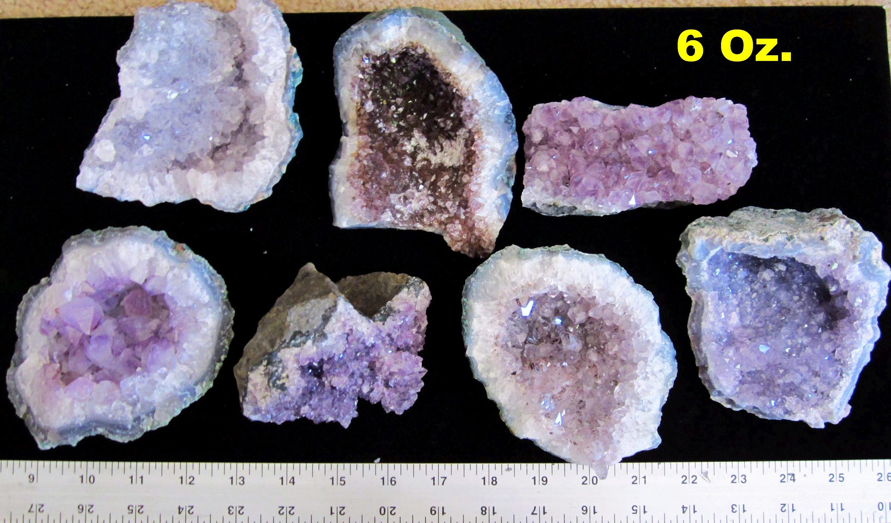 WHOLESALE 1 Lb Lot of 3-6 Oz AMETHYST CRYSTALS Geode Clusters Druse M…
