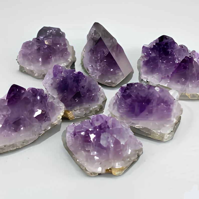 Mini or Small AMETHYST Geode Clusters 1-2 Size 8-12 Pcs/Lb Jewelry Wedding Gift Brazil Wholesale Discount image 7