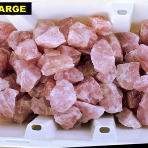 Bulk Rose Quartz Crystal Rough * 7 Dif Sizes -> Mini 1/2" to Mega 7" * Wholesale Pricing * Jewelry Making Wire Wrap Crafts