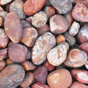 Lb Agate TUMBLING ROUGH Brazil * 1-2" Natural River Worn Tumbling Cutting Rough