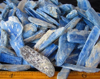 Raw Blue Kyanite Blades * Blue Rough Mineral from Brazil * Great for Wire Wrap Jewelry * Undrilled * Wholesale Discount