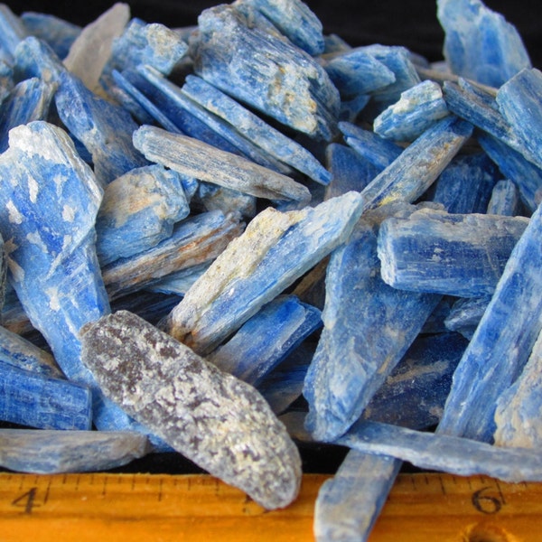 Raw Blue Kyanite Blades * Blue Rough Mineral from Brazil * Great for Wire Wrap Jewelry * Undrilled * Wholesale Discount