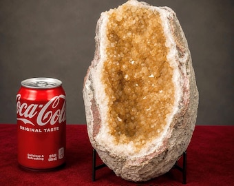 HUGE CITRINE GEODES: Choice of 6 Extra Large Orange Quartz Crystal Specimens * Brazil