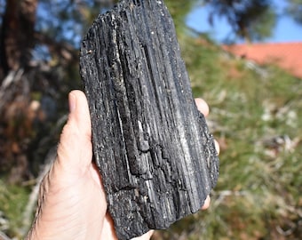 LARGE Black TOURMALINE Mineral Specimens: Choice of 20 * XL Schorl Crystals * Brazil