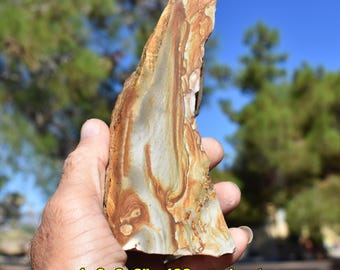 Flow-Banded RHYOLITE Slabs End Cuts: Choice of 9 Wavy Swirl JASPERIZED Picture Jasper Slices * Utah