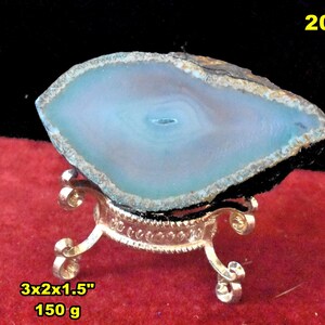Blue AGATE & QUARTZ Crystal Geode Half Choose EXACT Half From 10 ...