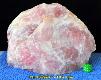HUGE ROSE QUARTZ: Choice of 6 Extra Large Natural Mineral Specimens * January Birthstone * Brazil