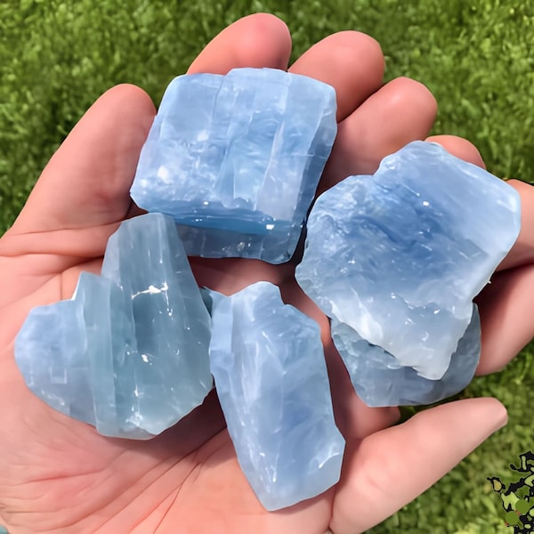 Blue CALCITE Rough * Lustrous Natural Blue Crystal Mineral Rough * 15-25/lb - 1" Size * Wholesale Pricing * Jewelry Crafts