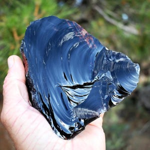 LARGE OBSIDIAN Rough * Choice of Sizes * Natural Black Igneous Knapping Rough Volcanic Glass * Modoc Co, California  Bulk Wholesale Discount