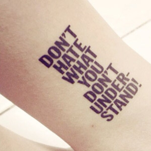 1pcs quote from John Lennon temporary tattoo - InknArt Temporary Tattoo -  wrist neck ankle small tattoo tiny tattoo