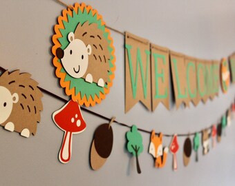 Woodland Baby Shower Banner Etsy