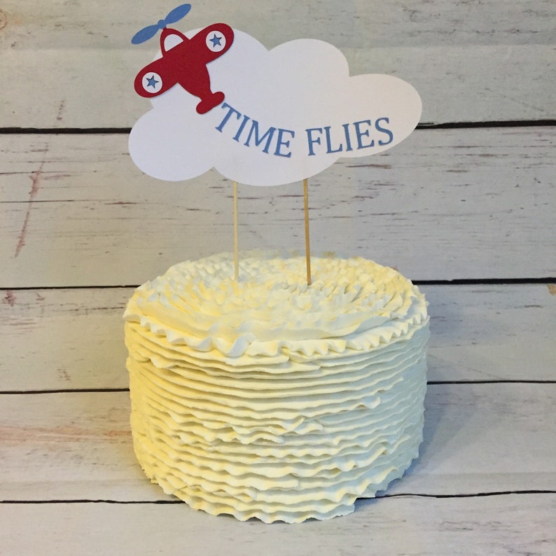 Time Flies Cake Topper Time Flies Birthday First Birthday - Etsy