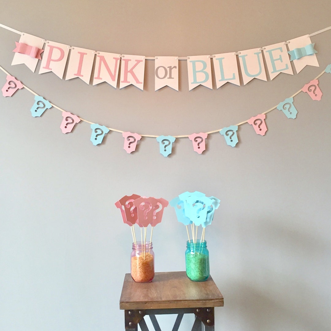 Gender Reveal Banner, Gender Reveal Party, Boy or Girl, Lashes or Staches, Gender Reveal