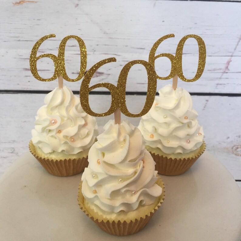 Number Cupcake Toppers Dirty Thirty Cheers to 30 Years Etsy