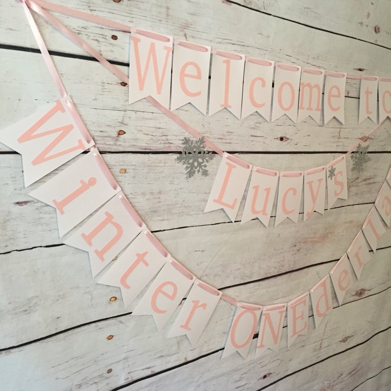 Welcome to Winter Onederland Banner Winter Onederland Theme - Etsy