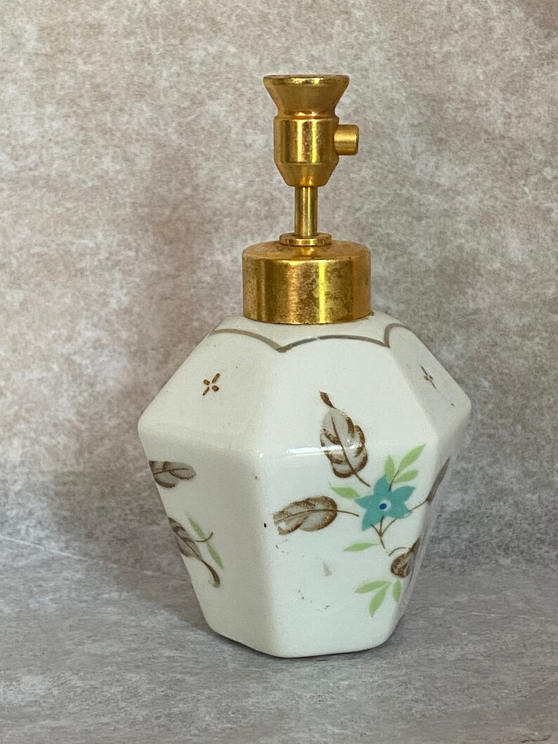 Vintage 1950s Hand Painted Dev Atomizer Perfume Bottle Etsy