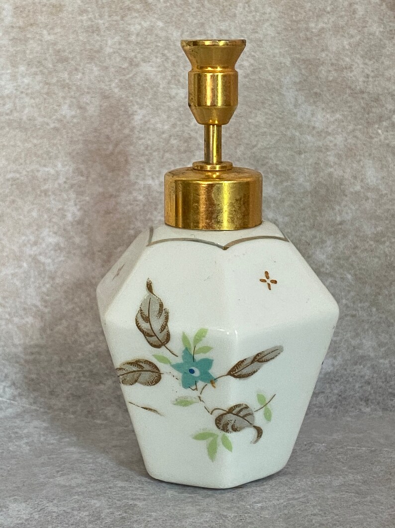 Vintage 1950s Hand Painted Dev Atomizer Perfume Bottle Etsy